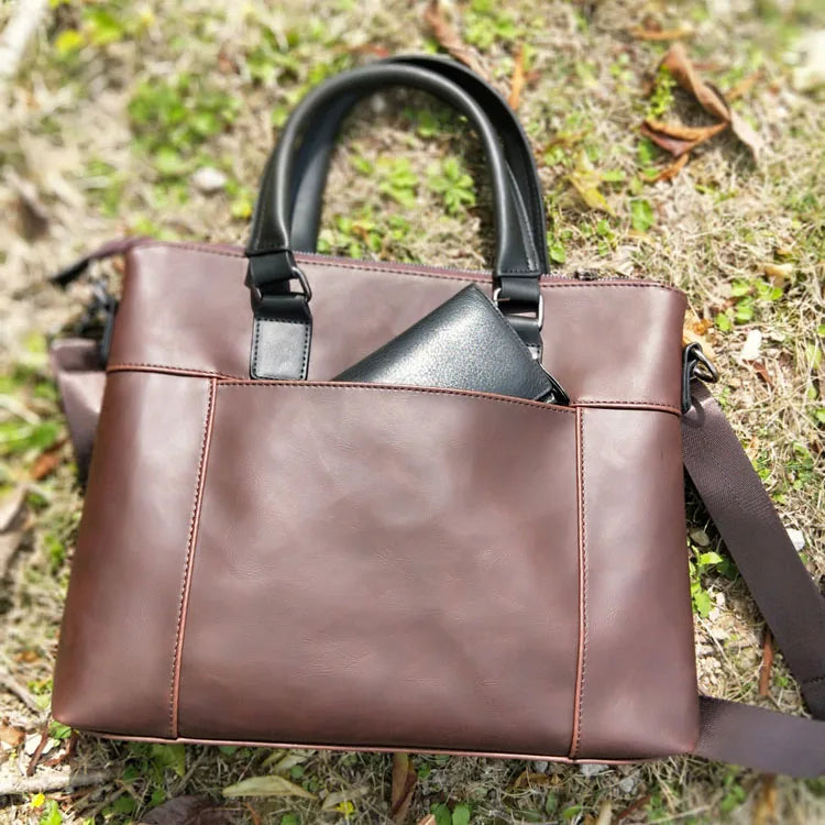 Women's Vintage Leather Laptop Briefcase