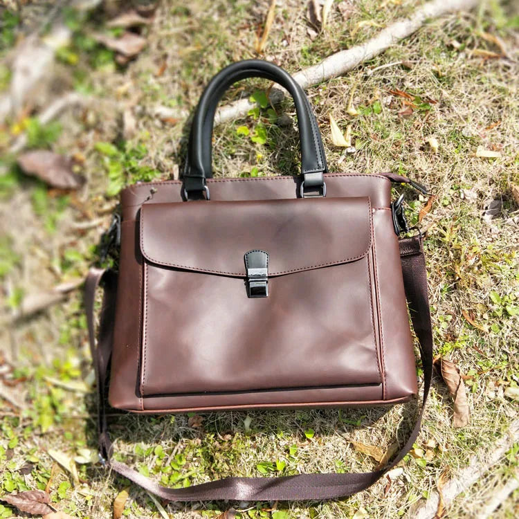 Women's Vintage Leather Laptop Briefcase